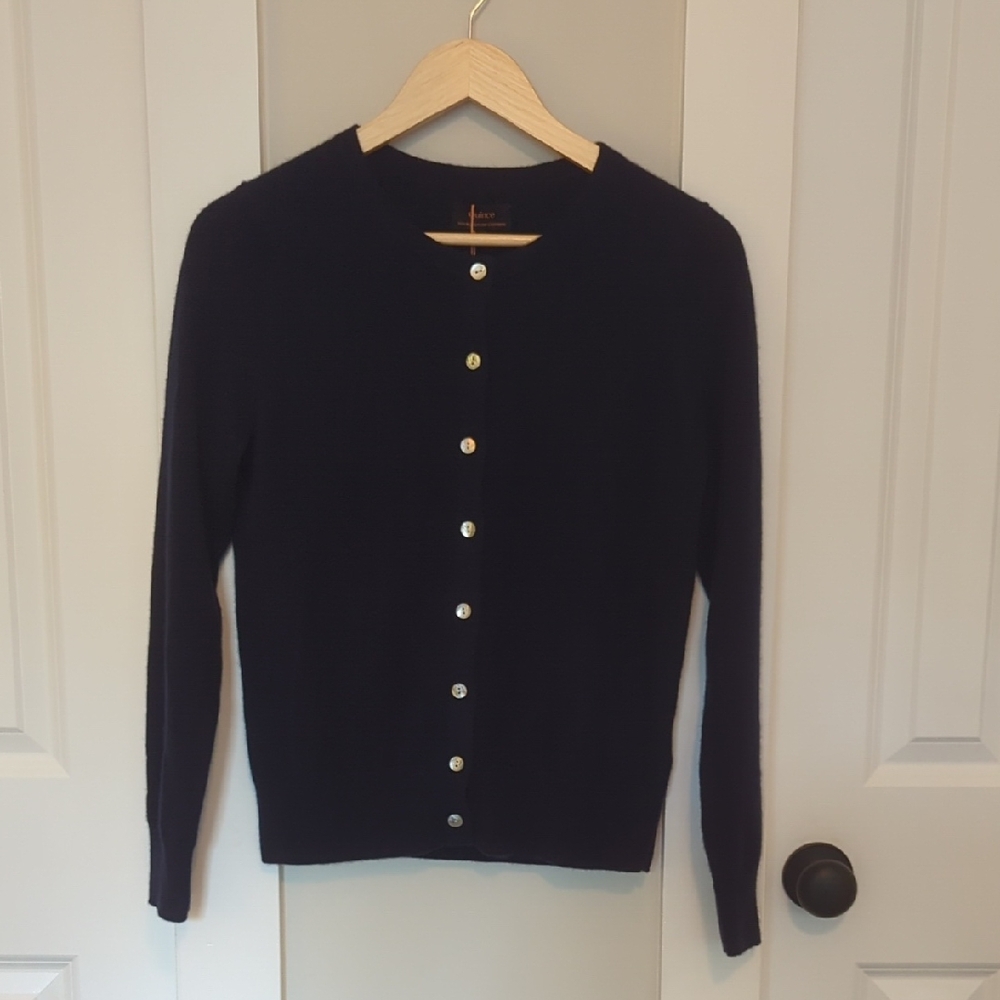 Quince Navy Blue Women's Cardigan